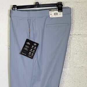 Michael Kors Men's Classic-Fit Cotton-Blend Dress Pants light blue 42x32 $95